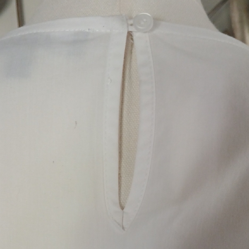Marled - White Top with 1/2 Bell Sleeve - Picture 5 of 10